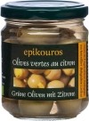 Epikouros Grüne Oliven gefüllt mit Zitrone, 190 g