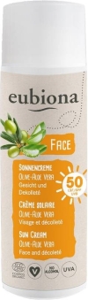 Eubiona Crème solaire SPF50 Olive Aloe Vera, 50 ml