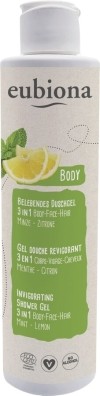 Eubiona Belebendes Duschgel 3in1 Minze-Zitrone, 200 ml
