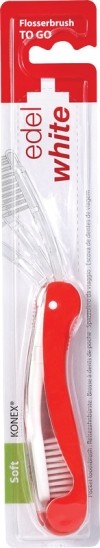 EDEL+WHITE Flosserbrush To Go Reisezahnbürste