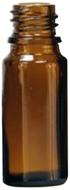 farfalla Set vides en verre brun 10 ml sans fermeture