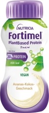 FORTIMEL Protéines végétales 2 kcal ananas-noix de coco, 4 x 200 ml