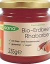 Frusano Pâte à tartiner aux fraises et à la rhubarbe, 235 g