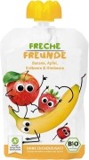 Freche Freunde Compote pomme, banane, fraise & framboise, 100 g