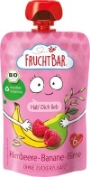 FRUCHTBAR purée de fruits bio framboise banane poire, 100 g