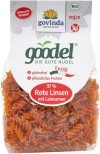 Goodel Fusili Lentilles rouges graines de lin, 250 g