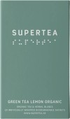 SUPERTEA Green Tea Lemon Organic Sachets, 20 pièces