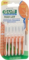 GUM SUNSTAR Proxabrush Trav-Ler 0.9 mm orange, 6 Stück
