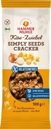 Hammermühle Craquelins Simply Seeds au fromage et à l'oignon sans gluten, 100 g