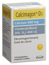 CALCIMAGON D3 Kautabletten 500/400 Zitrone, 120 Stück
