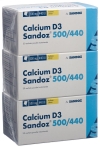 CALCIUM D3 Sandoz Pulver 500/440 Beutel, 90 Stück