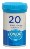 OMIDA SCHÜSSLER no20 kal alum sul comprimés 6 D 100 g