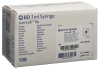 BD PLASTIPAK Seringue 1ml LL centre 0.01 ml, 100 pièces