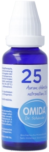 OMIDA SCHÜSSLER Nr25 Aur chlo nat Dil D 12 30 ml