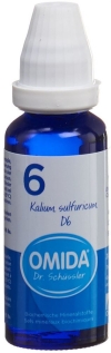 OMIDA SCHÜSSLER Nr6 Kal sulf Dil D 6 Fl 30 ml