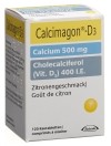CALCIMAGON D3 Kautabletten 500/400 Zitrone, 120 Stück