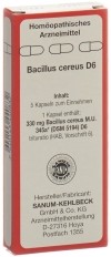SANUM Bacillus cereus Kaps D 6 5 Stk