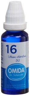 OMIDA SCHÜSSLER no16 lithi chlor dil 12 D 30 ml
