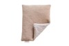 Herzzucker Coussin noyaux cerise 26x21cm carreaux/laine beige
