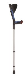 SUPAIR béquille alu bleu poignéé soft 140 kg, 1 paire