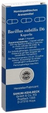 SANUM bacillus subtilis capsules 6 D 5 pièces