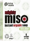 King Soba Mighty Miso Suppe Instant mit Tofu, 6 x 10g