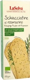 La Selva Schiacciatine al rosmarino Knusprige Fladen mit Rosmarin, 150 g
