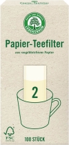 LEBENSBAUM Teefilter Papier Gr. 2 (für 1 l), 100 Stück