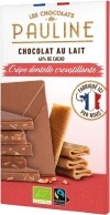 Les Chocolats de PAULINE Crêpe Dentelle au chocolat au lait, 80 g
