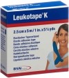 LEUKOTAPE K bande adhésive 5mx2.5cm bleu