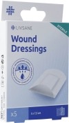 LIVSANE Sterile Wound Dressings 5x7.5cm, 5 Stück