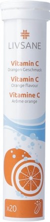 LIVSANE Vitamine C arôme orange, 20 pièces