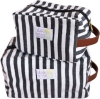 Lili Pepper Blockprint Necessaire Stripes Black BIG