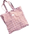 Lili Pepper Tote Bag Check Caramel