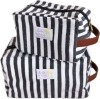 Lili Pepper Blockprint Necessaire Stripes Black BIG