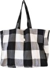 Lili Pepper Baumwolltasche Check BIG Black White