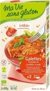 Ma vie sans Gluten Bio Bratlinge Tomaten Rote Linsen glutenfrei, 2 x 100 g