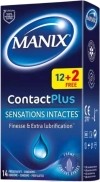 MANIX Contact Plus préservatifs, 12 pièces