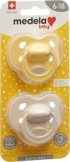 Medela Baby Sucette Original 6-18 Pastel, 2 pièces