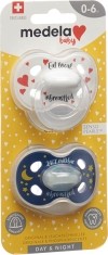 MEDELA Baby sucette Day&Night 0-6 Unisex 2 pièces