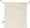 MEMO Sac à cordon en coton biologique avec label Fairtrade, 25x30 cm