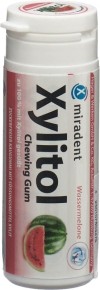 Miradent Xylitol-Kaugummi Wassermelone, 30 Stk