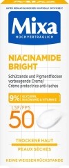 MIXA Niacinamide Bright Crème SPF50 peau sèche, 50 ml