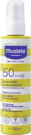 MUSTELA Solaire spray solaire SPF50 200 ml