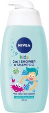 NIVEA Kids 2in1 Shower & Shampoo Boys Apfel, 500 ml