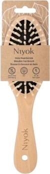 Niyok Brosse à cheveux en bois, 1 pièce