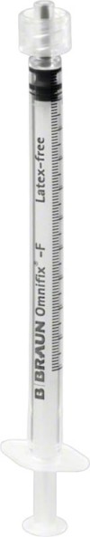 OMNIFIX Spritze 1ml Luer Lock Feindosier, 100 Stück