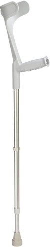 OSSENBERG Krücke alu/grau Hartgriff 140kg, 1 Paar