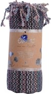 Ottoman Ala Hamamtuch schwarz, 1 Stück