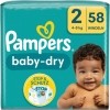 Pampers Baby Dry Gr. 2 Mini Sparpaket, 58 Stück